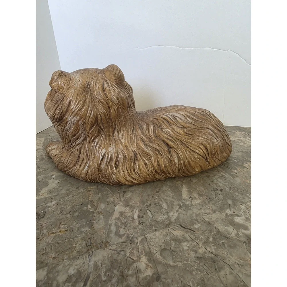 Vintage‎ 70's Ceramic Cats Tan Green Eyes Standing Cat 8